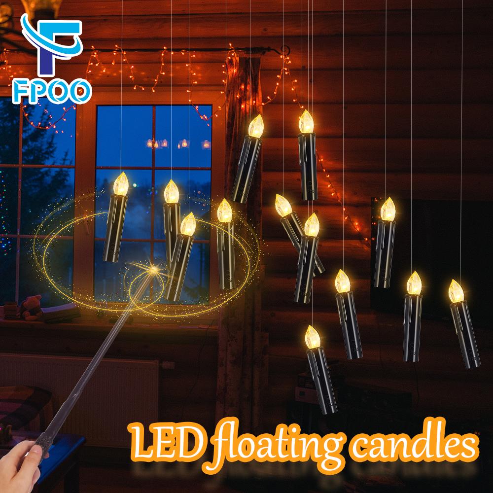 Beeswax Taper Candle - LED Floating Candle for Home Decoration,