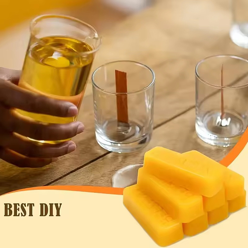 Beeswax Taper Candle - 4/8pcs Pure Beeswax Blocks, High-Quality Waxing