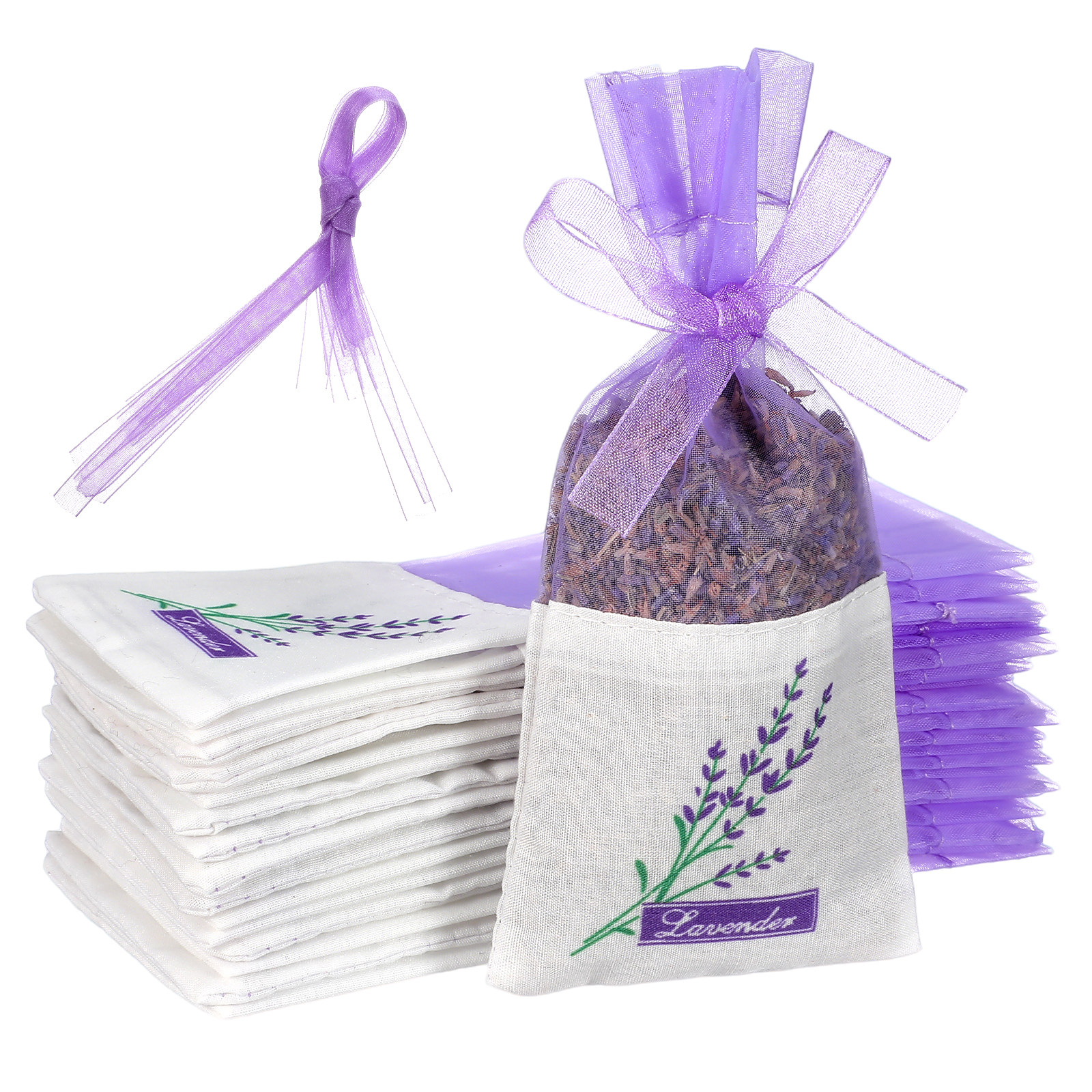 Home Fragrance Sachet - 24Pcs Lavender Scented Sachets Empty Fragrance