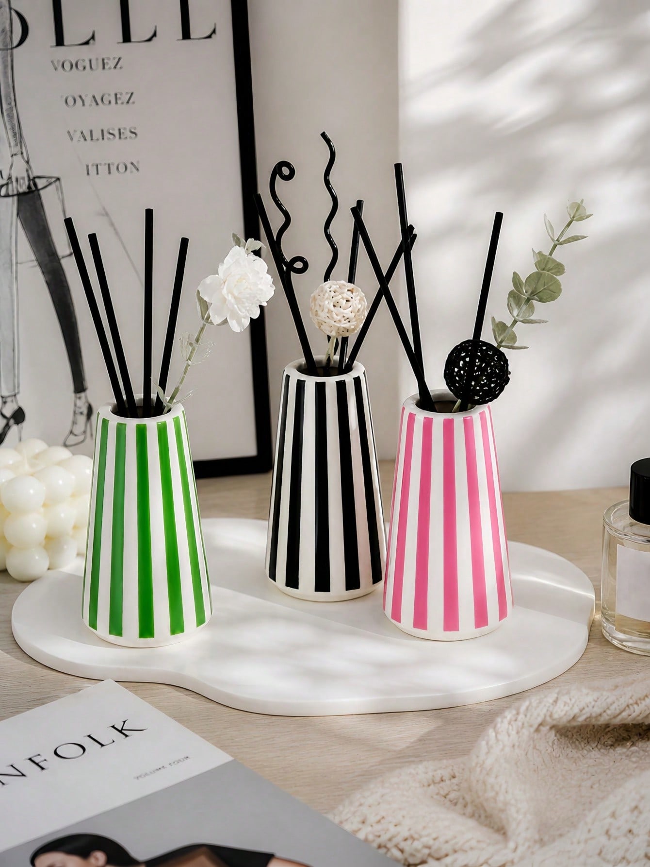 1pc Nordic Minimalist Striped  - огляд і ціна Home Fragrance Stick