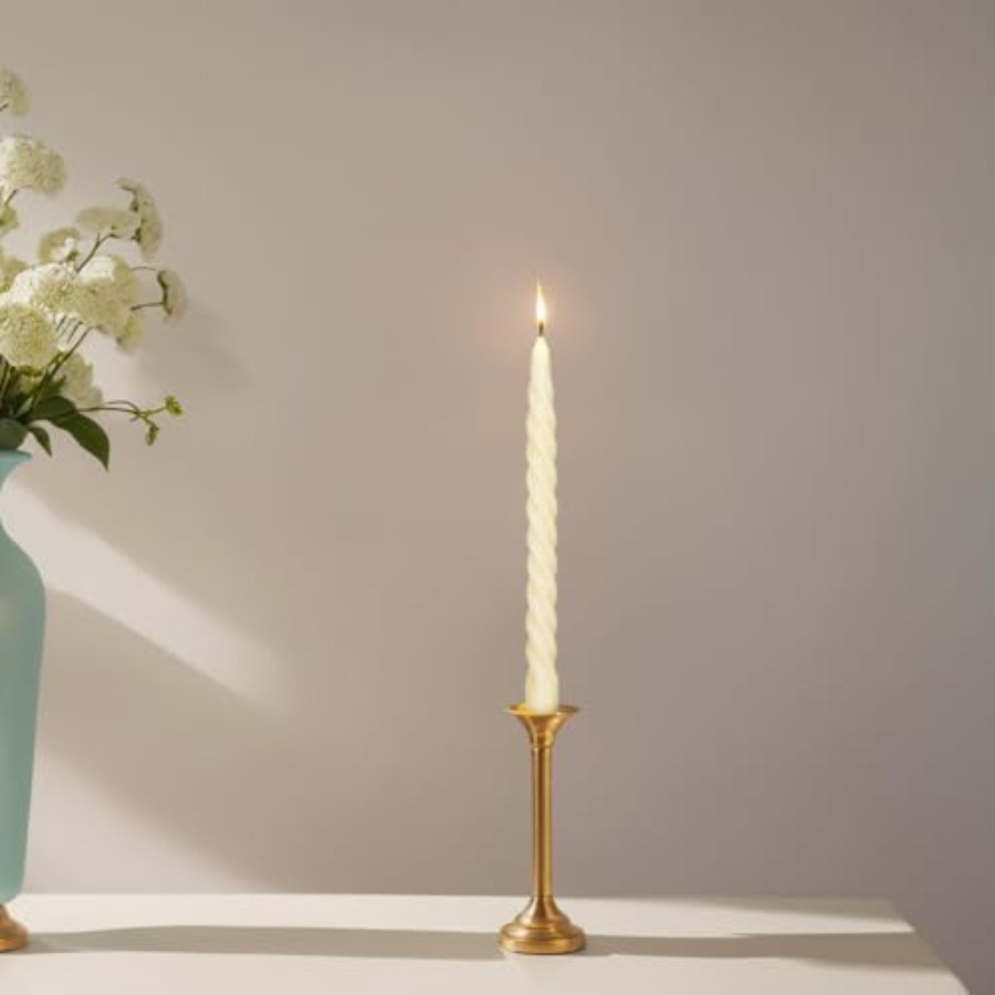 PCS Natural Beeswax Spiral Tap - огляд і ціна Beeswax Taper Candle