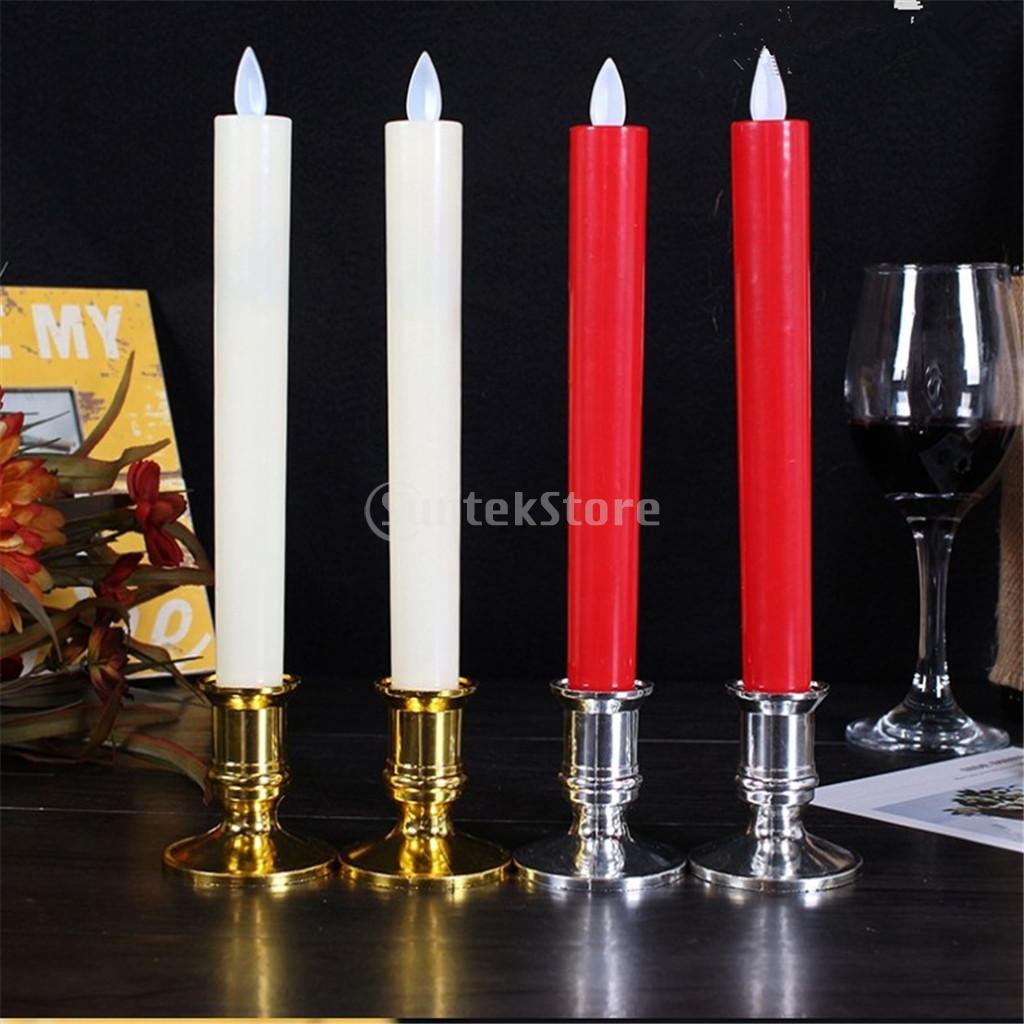12pcs Plastic Chamberstick Tap - огляд і ціна Beeswax Taper Candle