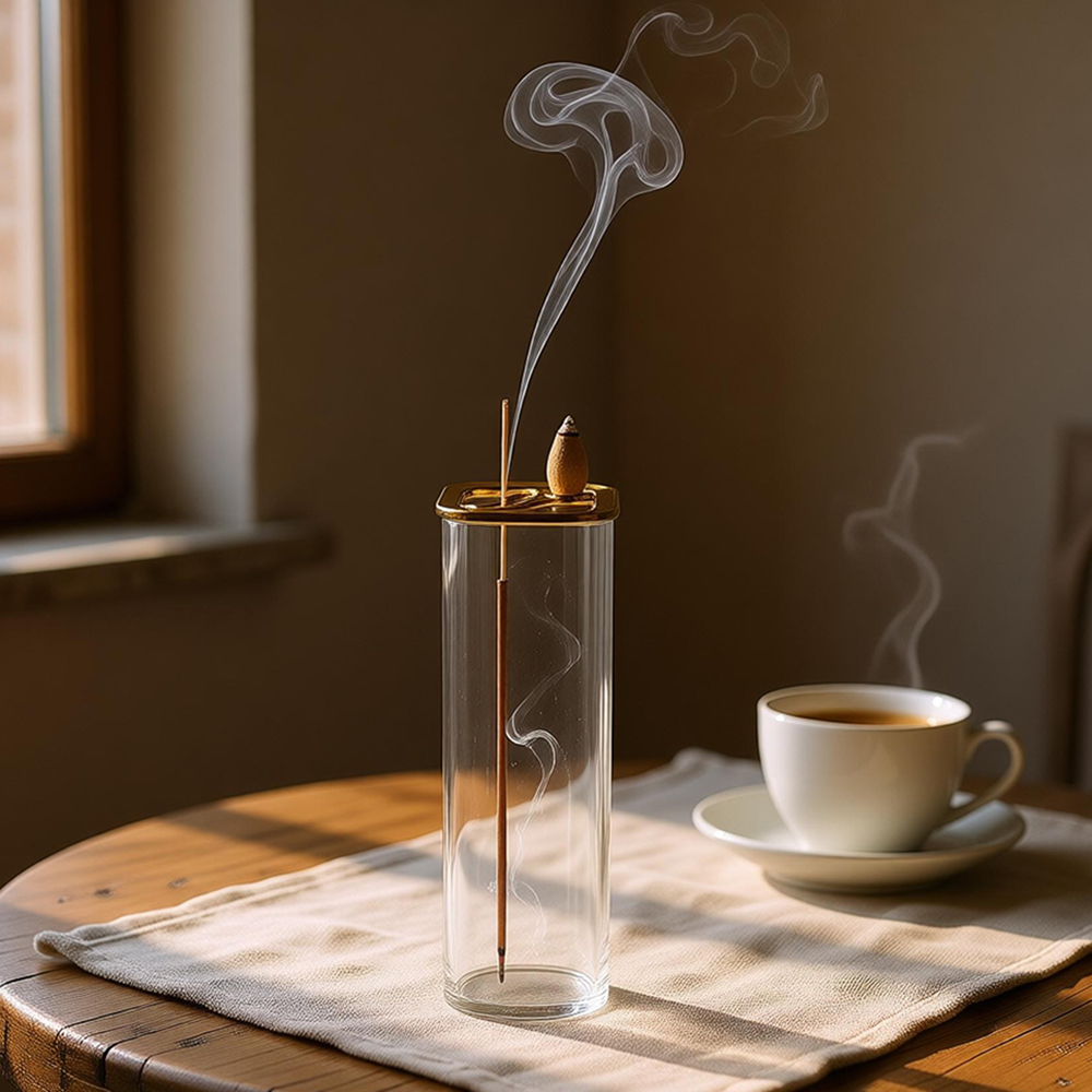 Metal Glass Dual Incense Burne - огляд і ціна Incense Cone Holder
