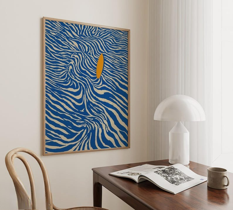 Modern Abstract Surfing Canvas - огляд і ціна Home Fragrance Ocean Breeze