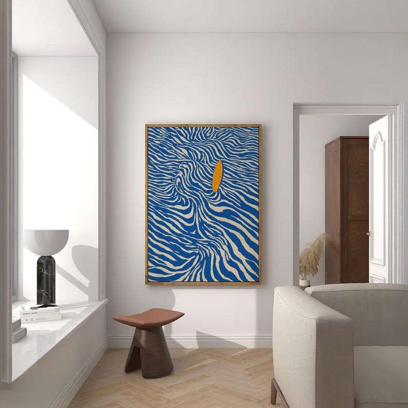 Modern Abstract Surfing Canvas - огляд і ціна Home Fragrance Ocean Breeze