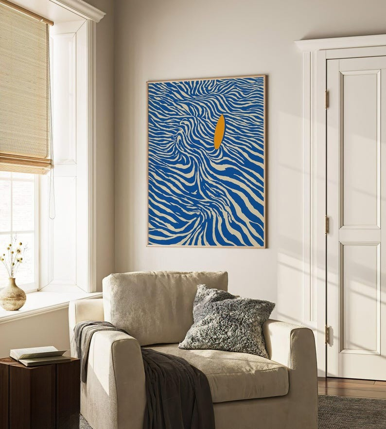 Modern Abstract Surfing Canvas - огляд і ціна Home Fragrance Ocean Breeze