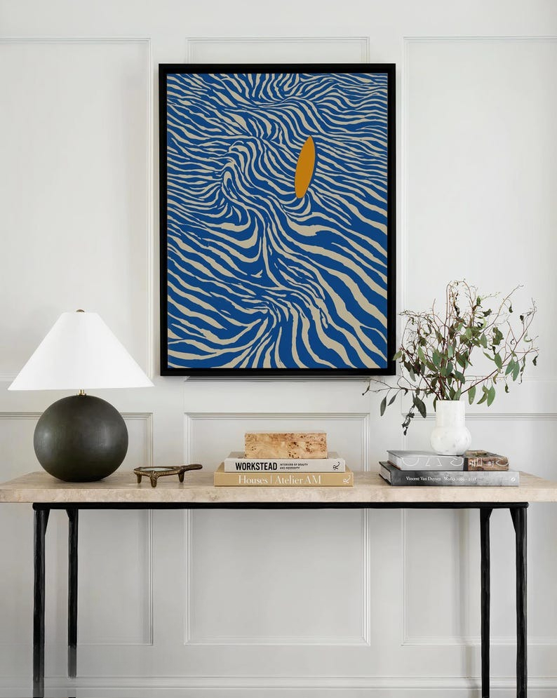 Modern Abstract Surfing Canvas - огляд і ціна Home Fragrance Ocean Breeze