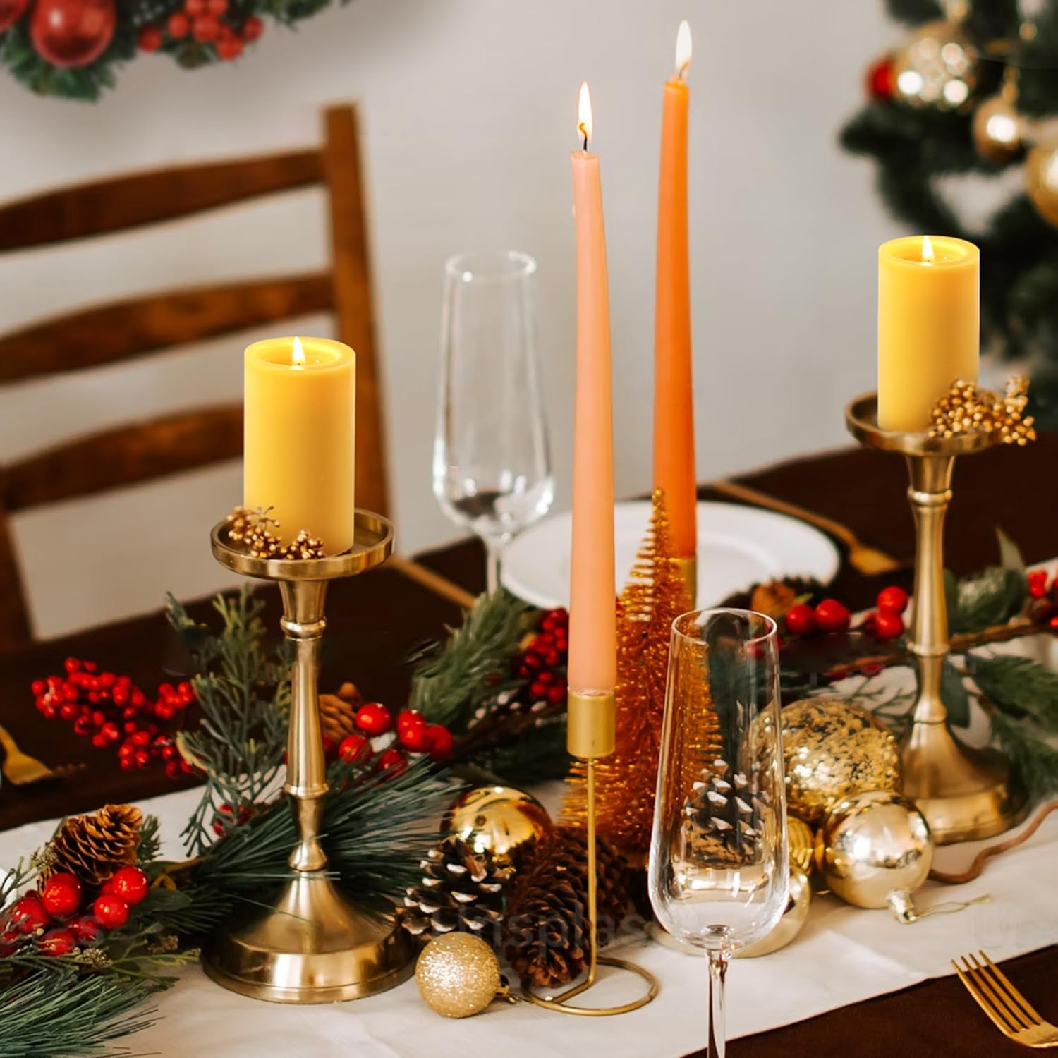 1/3/5PCS Beeswax Pillar Candle - огляд і ціна Beeswax Taper Candle