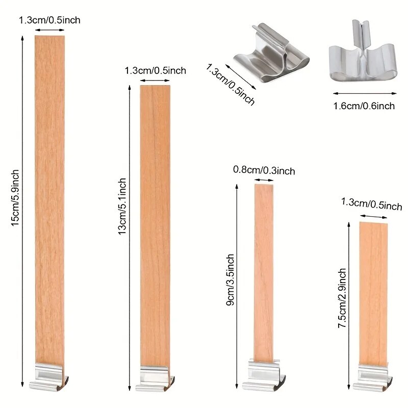 30pcs High Quality Wooden Cand - огляд і ціна Beeswax Taper Candle