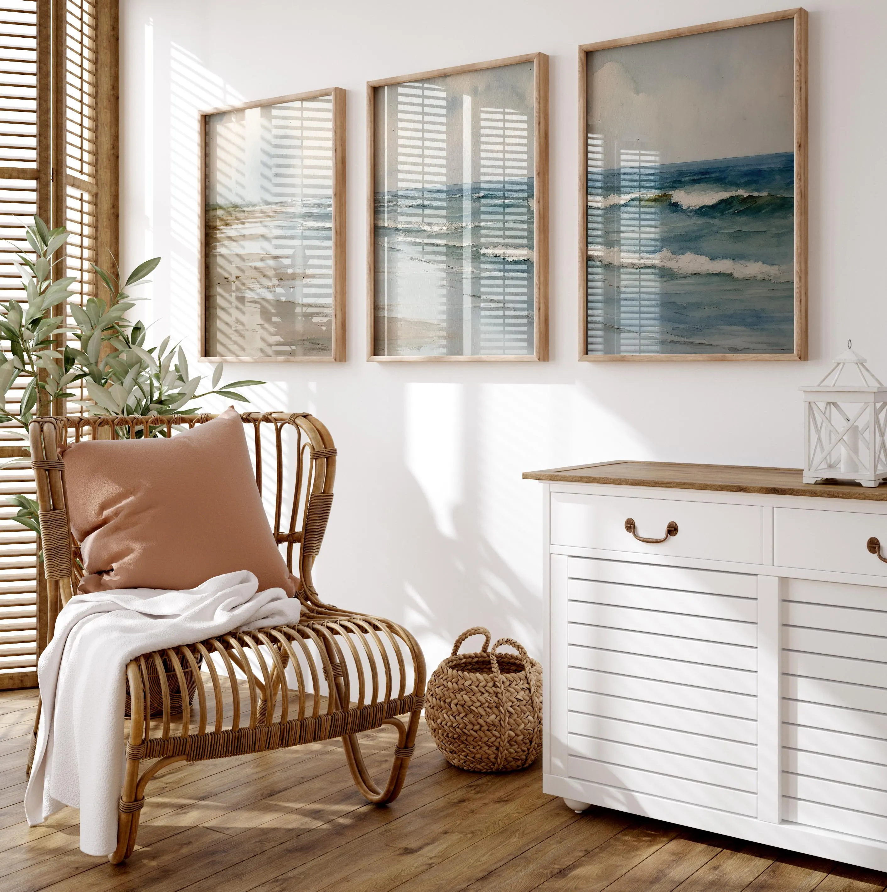 Watercolor Neutral Beach Canva - огляд і ціна Home Fragrance Ocean Breeze