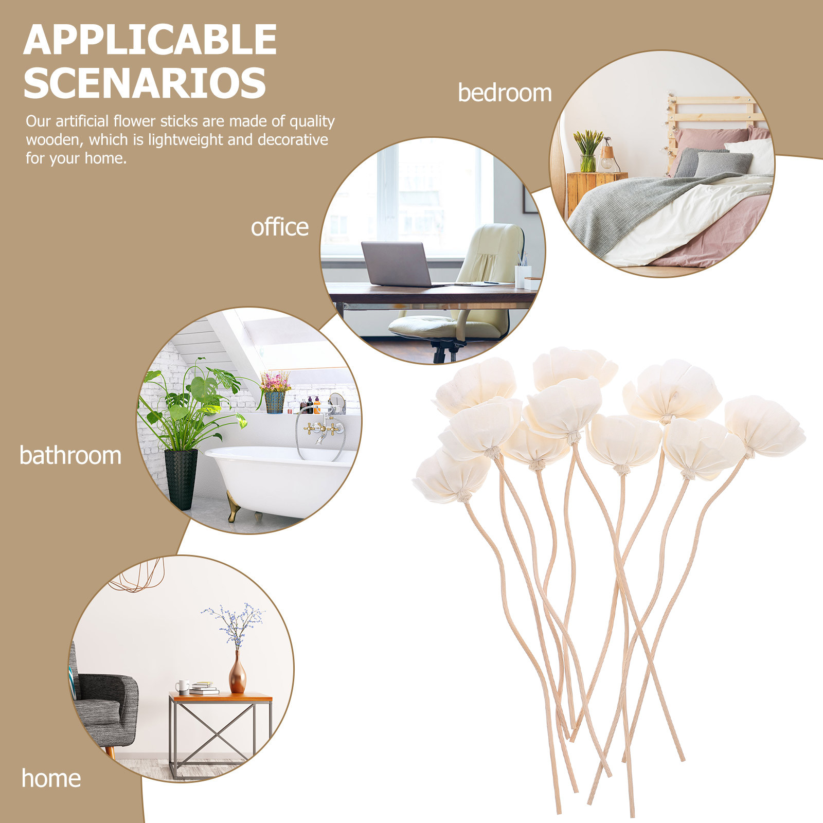 10pcs Rattan Diffuser Sticks A - огляд і ціна Home Fragrance Aroma Set