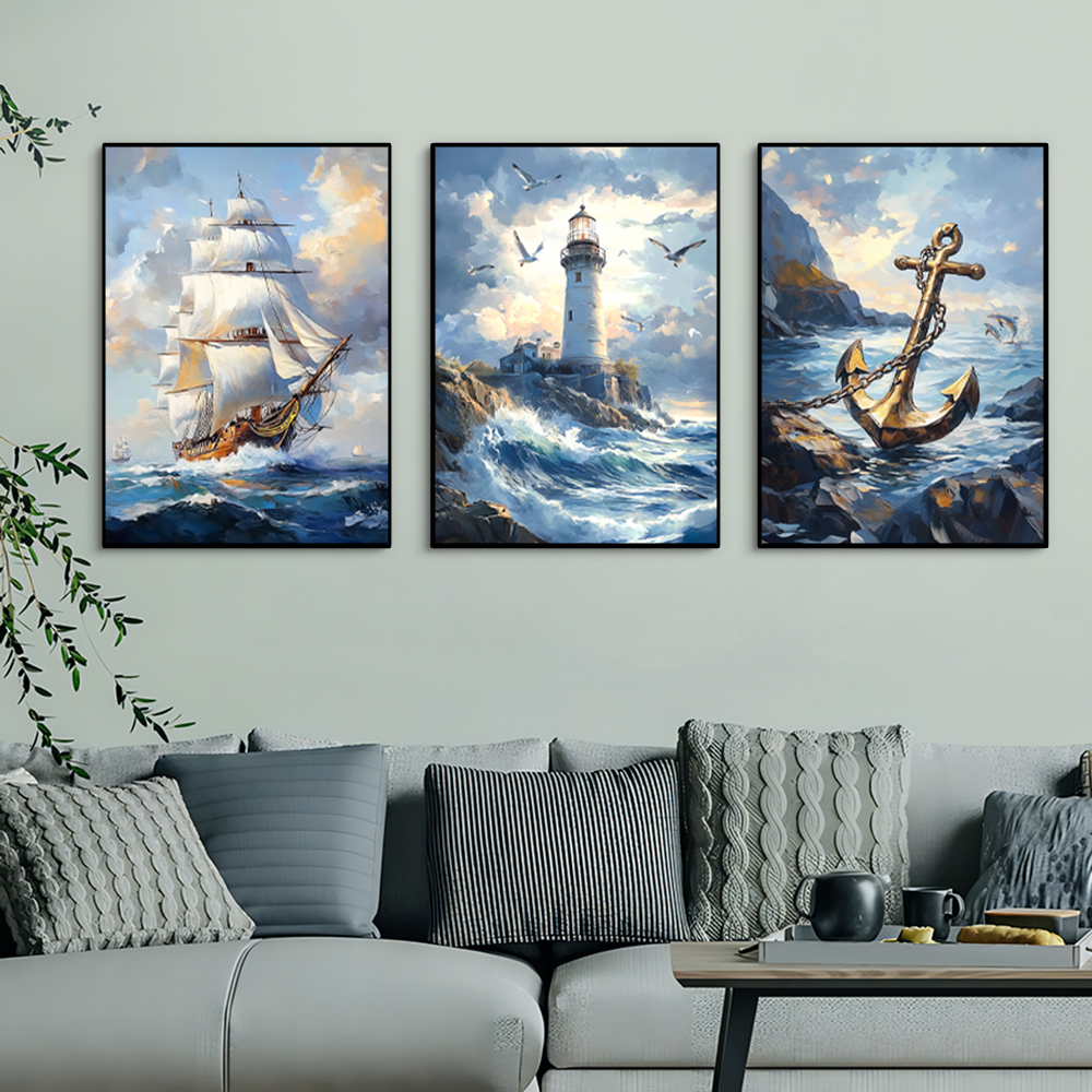 1PC/3PCS Landscape Sailboat Oc - огляд і ціна Home Fragrance Ocean Breeze