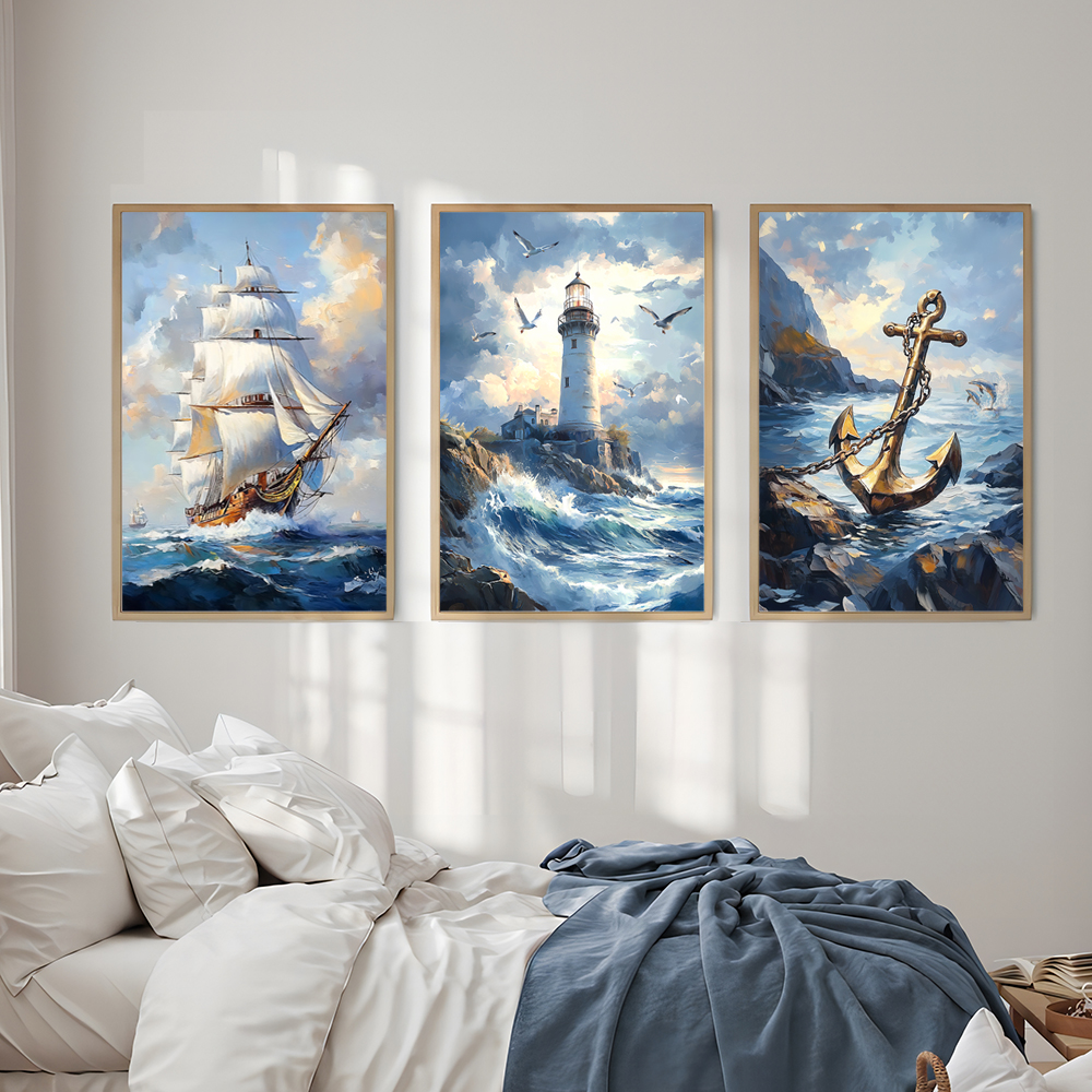 1PC/3PCS Landscape Sailboat Oc - огляд і ціна Home Fragrance Ocean Breeze