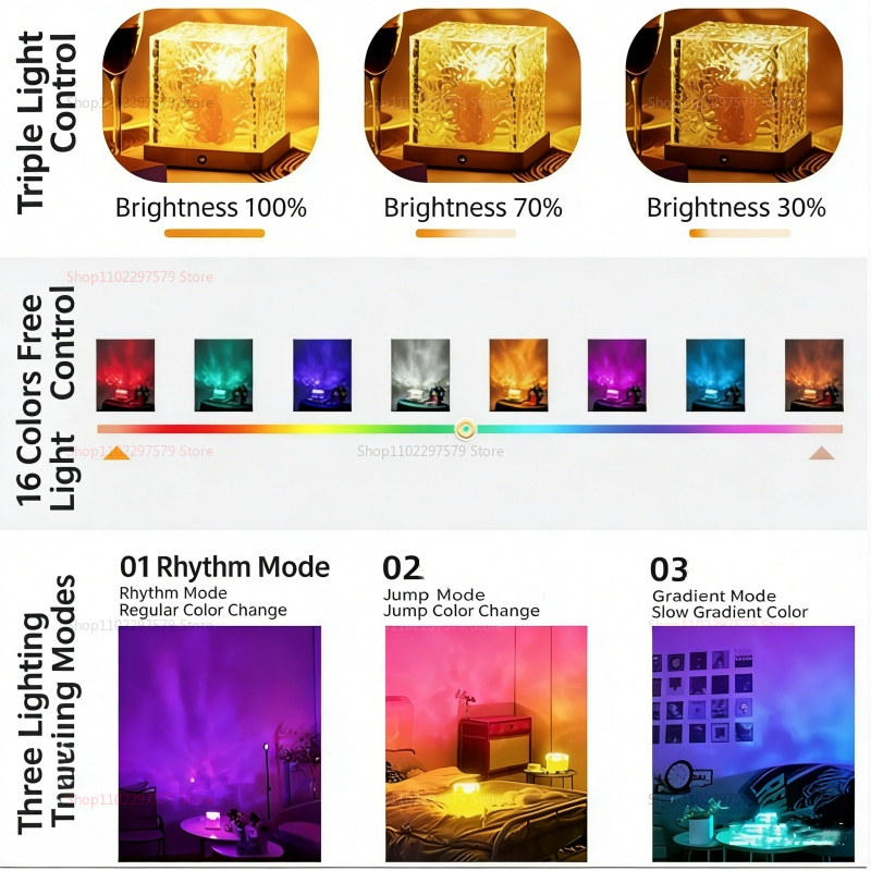 New 16 Colors Night Light Remo - огляд і ціна Home Fragrance Ocean Breeze