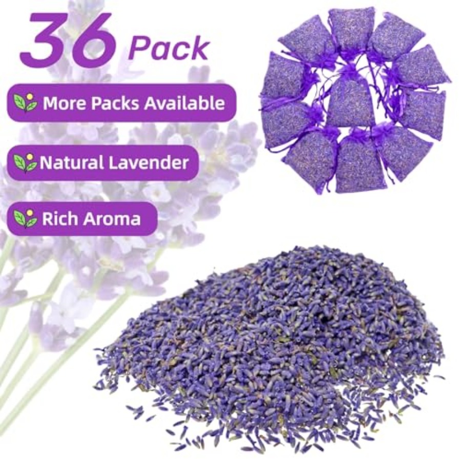 36 Pack Lavender Sachet Bags - - огляд і ціна Home Fragrance Sachet