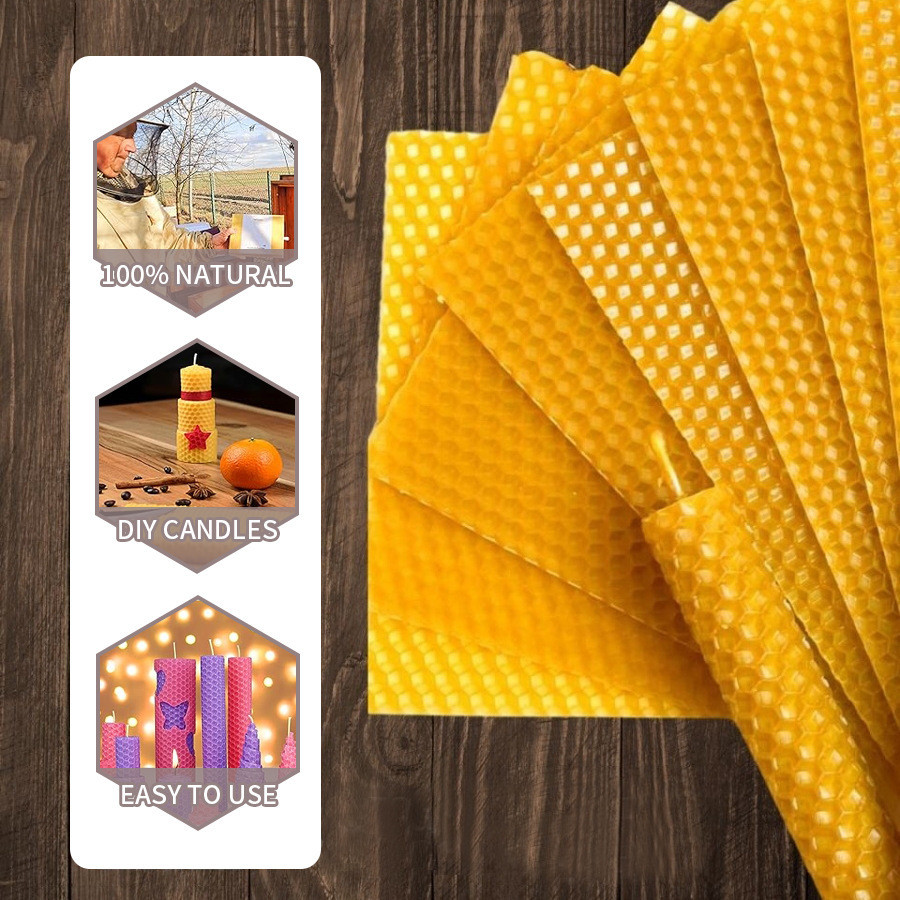 10/20/30pcs Natural Beeswax Sh - огляд і ціна Beeswax Taper Candle