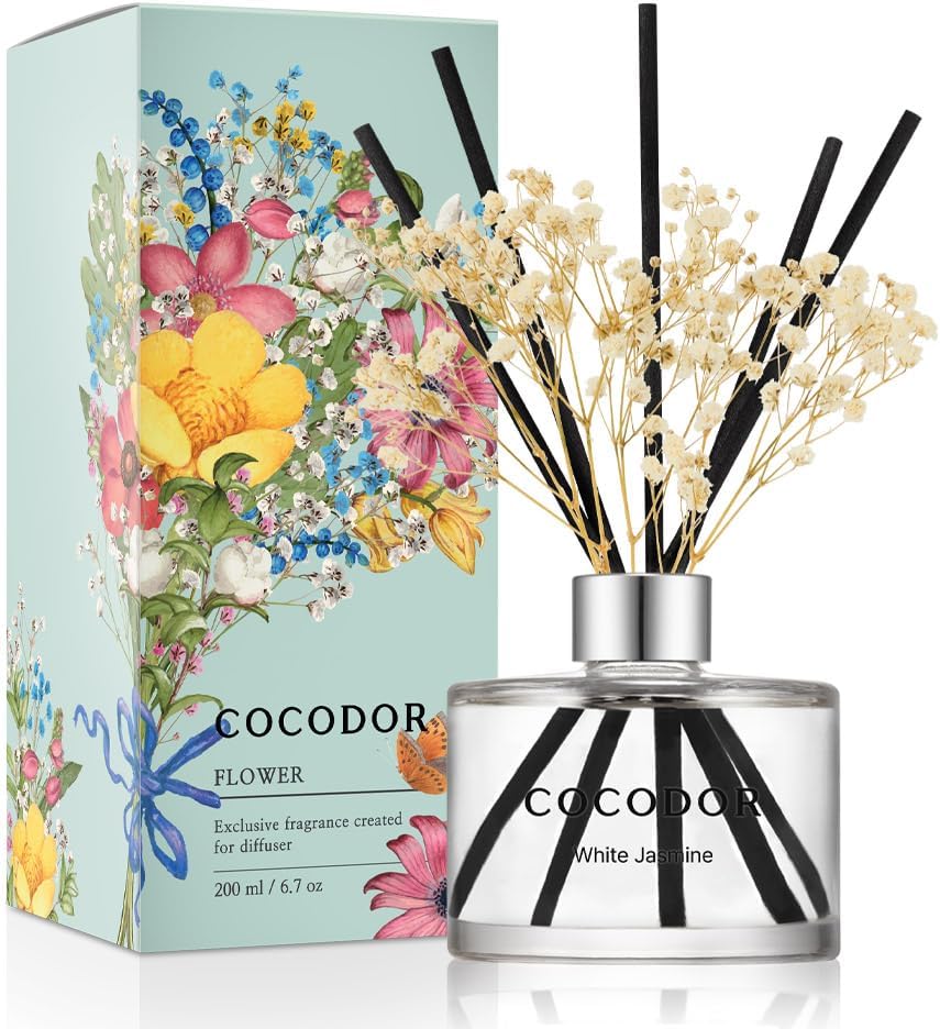 Flower Reed Diffuser Set, 6.7o - огляд і ціна Home Fragrance White Jasmine