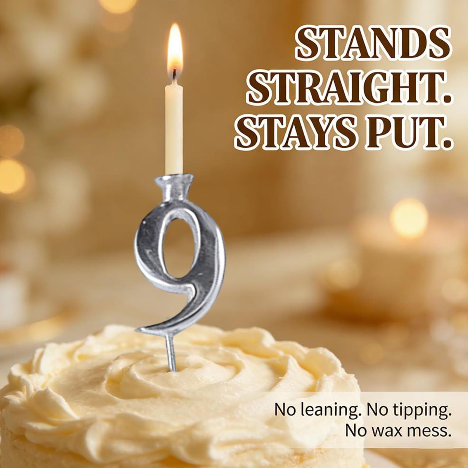 Stainless Steel Number Birthda - огляд і ціна Beeswax Taper Candle