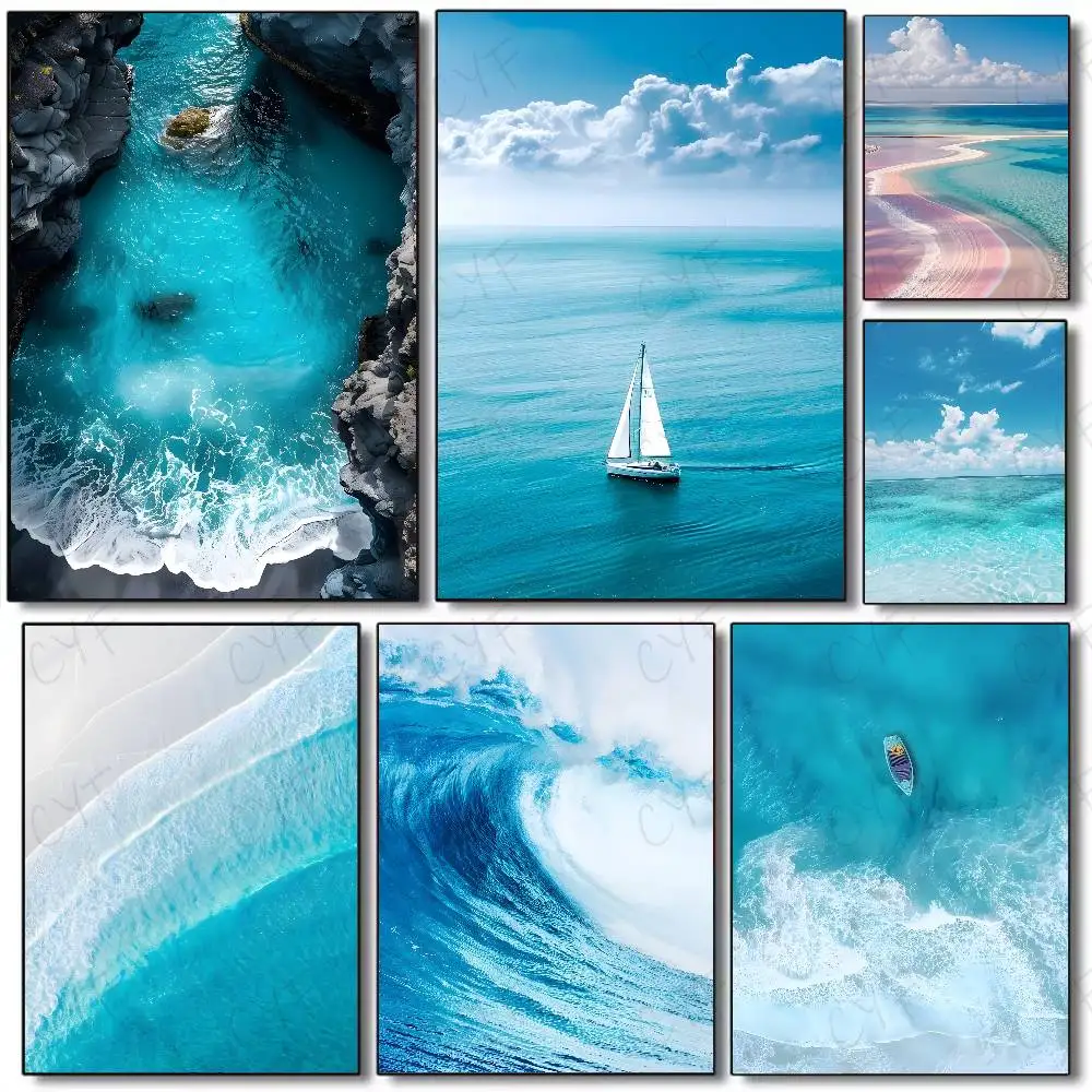 Beach Ocean Wave Poster Wall A - огляд і ціна Home Fragrance Ocean Breeze