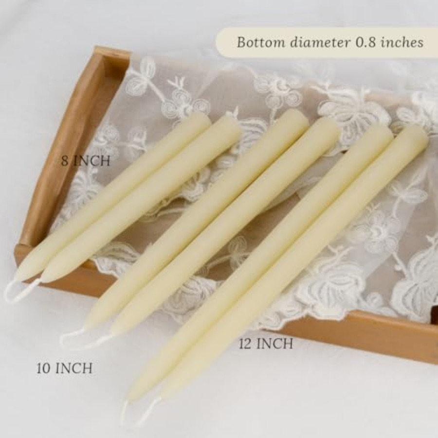 24 Pack Natural Beeswax Taper  - огляд і ціна Beeswax Taper Candle