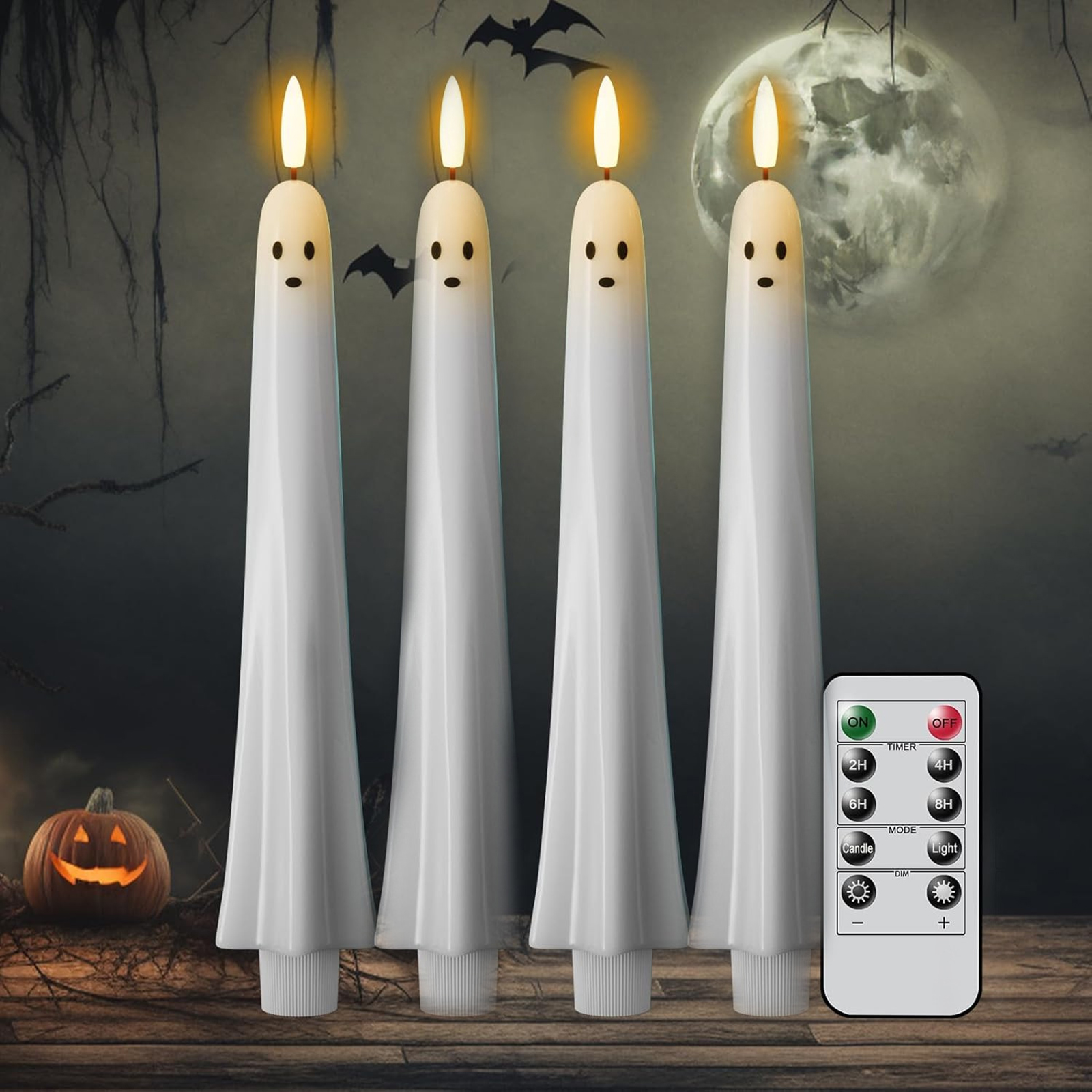 C5 Ghost Shaped Ghost Taper Ca - огляд і ціна Beeswax Taper Candle