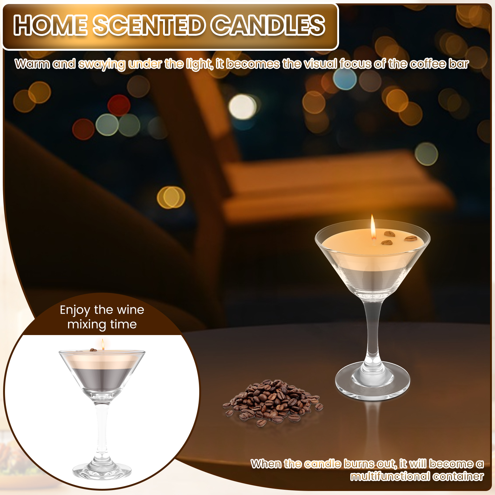 1Pc Scented Candles Espresso M - огляд і ціна Beeswax Taper Candle